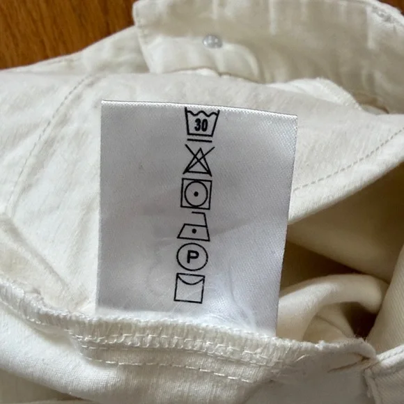 Farm Rio sz L 100% Cotton Elegant White Maxi Jean Skirt a line great condition - Picture 8 of 8